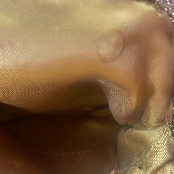 1950s La Regale floral tapestry purse with gold metallic Made in Italy - Picture 7 of 8